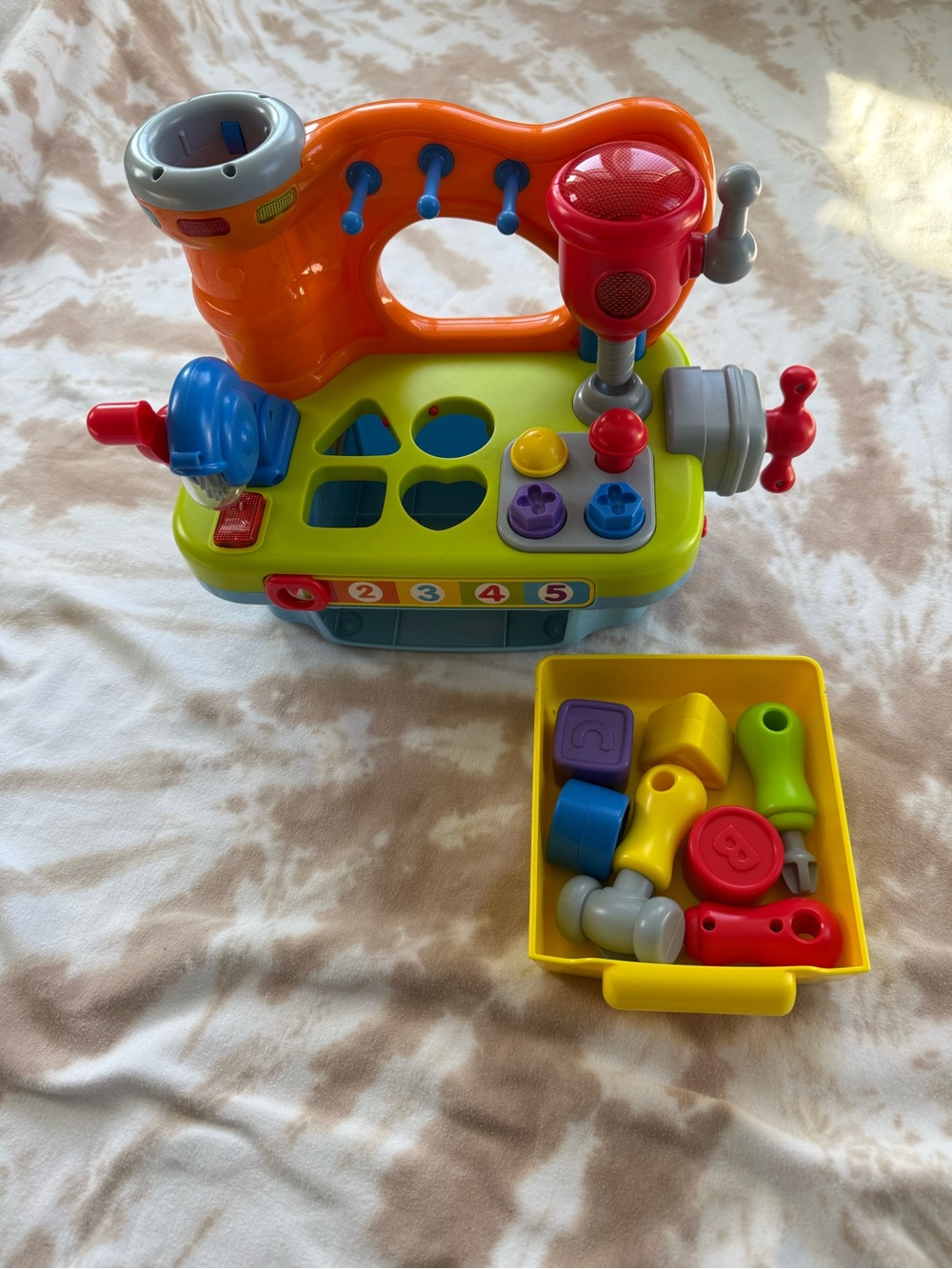 Bright Multi-Color Kids Tool Bench Activity Toy